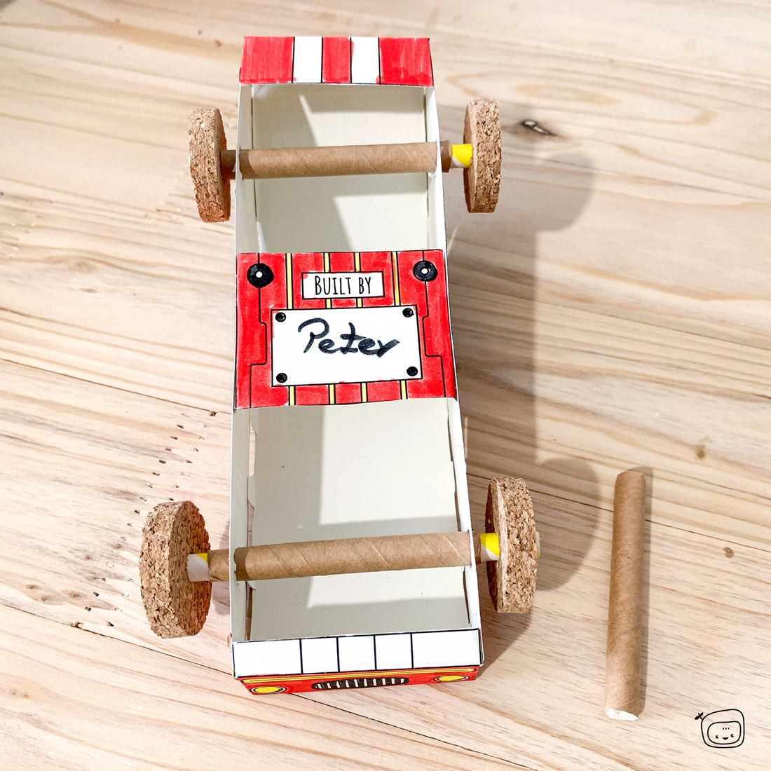 Personalizes creative car craft template for kids self made car - Adventure craft kit Jumbo Box PepMelon