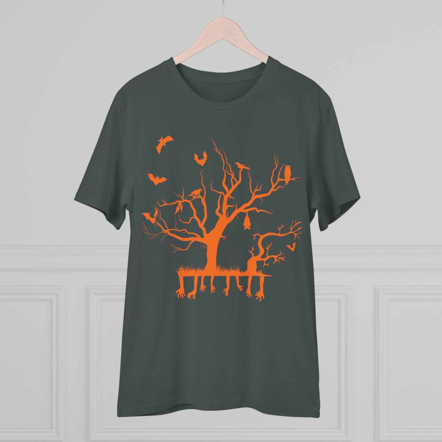 Halloween Branch Orange Organic Creator T-shirt - Unisex