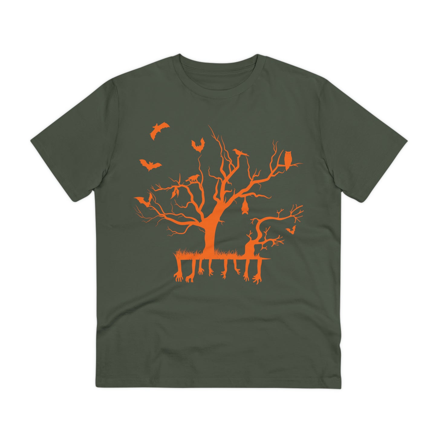 Halloween Branch Orange Organic Creator T-shirt - Unisex