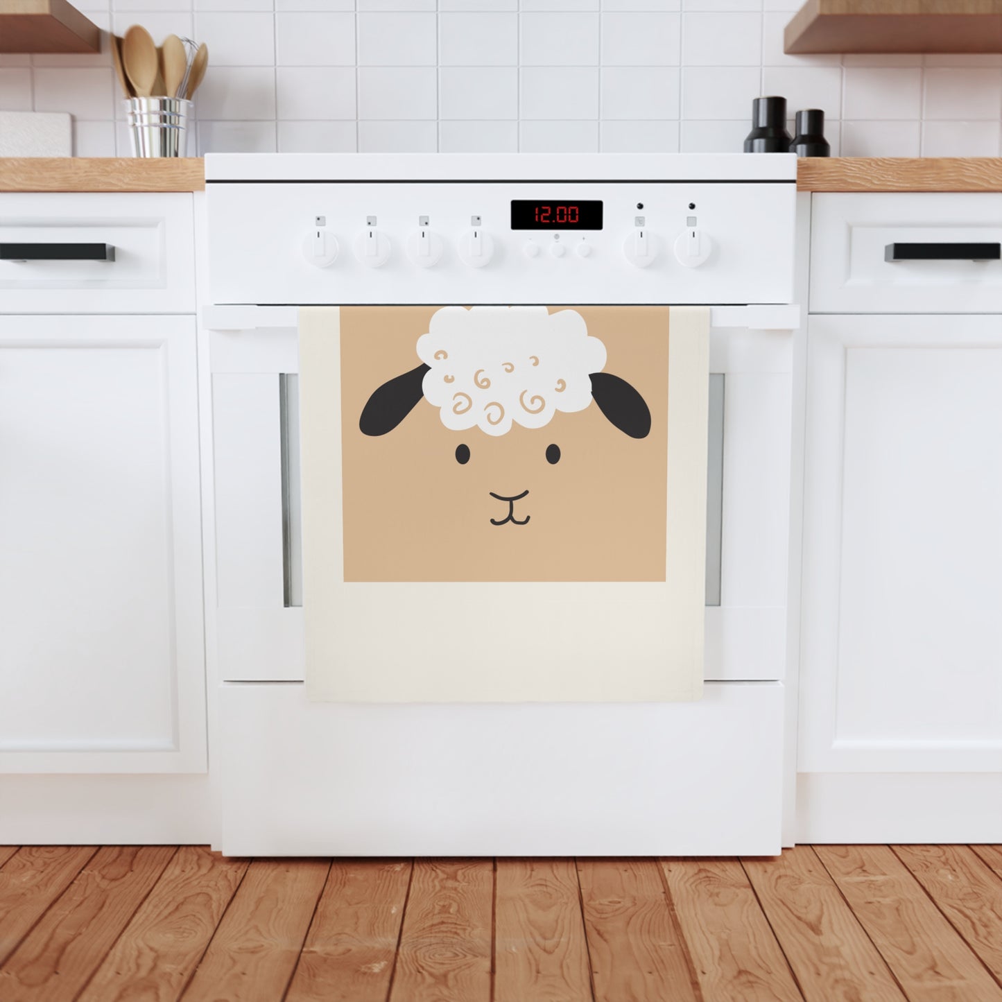 Sheep Relationsheep Organic Cotton Tea Towel, 50 x 70 cm, eco-friendly kitchen towel, bathroom hand towel