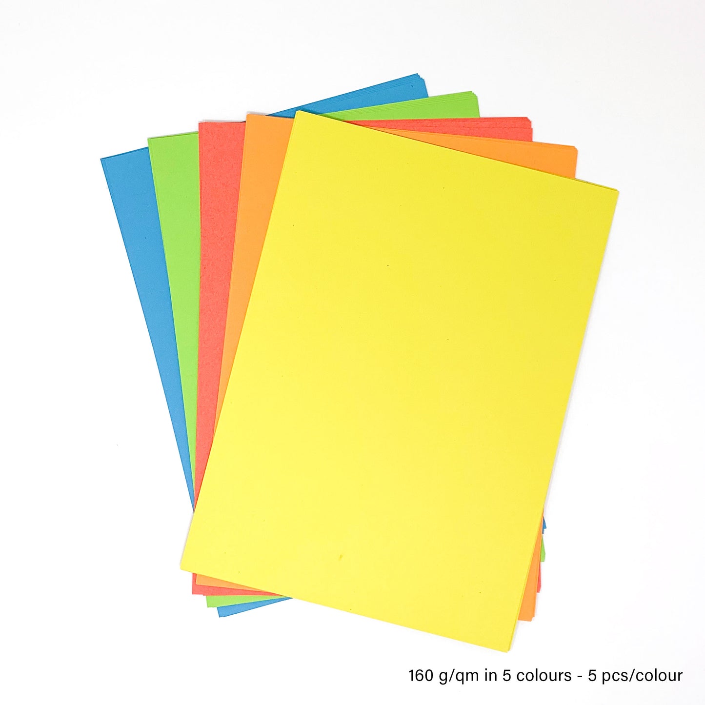 Colour Craft Paper - 100% Recycled, 4 thickness, 136 pcs