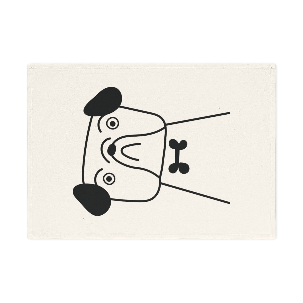 Bulldog Cotton Geschirrtuch, 50 x 70 cm, Bio-Baumwolle, umweltfreundliches Hunde-Küchentuch, Badezimmerhandtuch mit Welpen