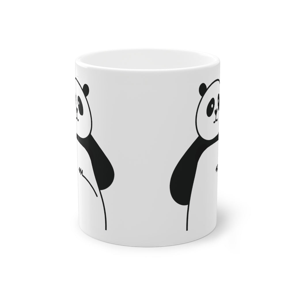 Cute Panda mug funny bear mug, biały, 325 ml / 11 oz Kubek do kawy, kubek do herbaty dla dzieci