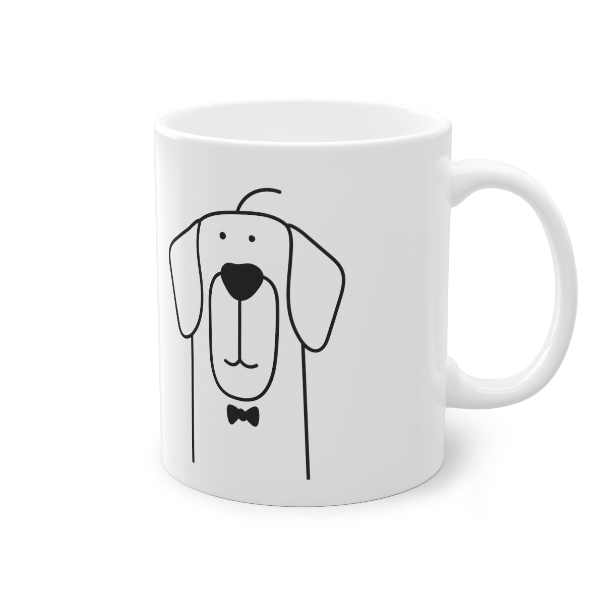 Mug mignon chien Retriever, blanc, 325 ml / 11 oz Tasse à café, tasse à thé pour enfants, enfants, tasse de chiots pour les amoureux des chiens, propriétaires de chiens